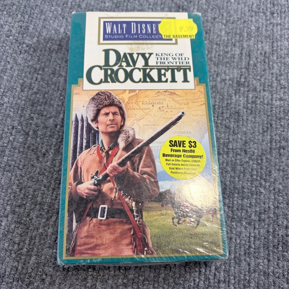 Walt Disney Davy Crockett King of the Wild Frontier‎ VHS Factory Sealed 1992 014